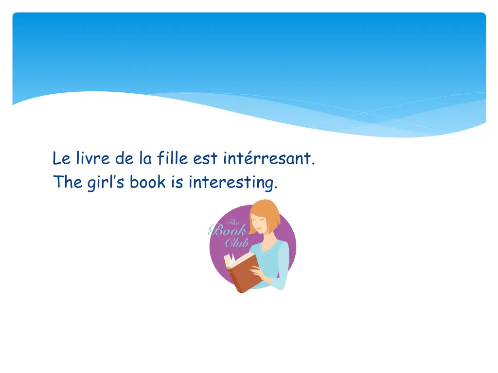 le livre de la fille est int rresant the girl