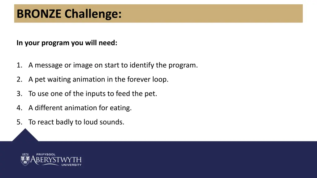 bronze challenge