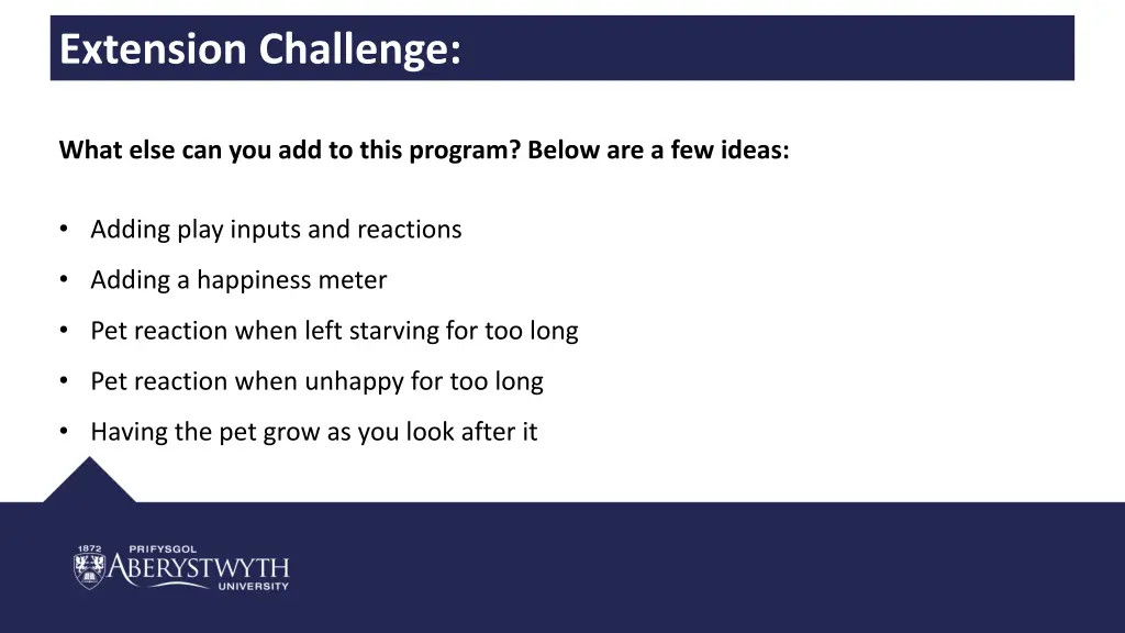 extension challenge