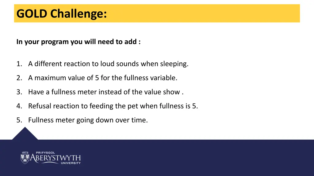 gold challenge