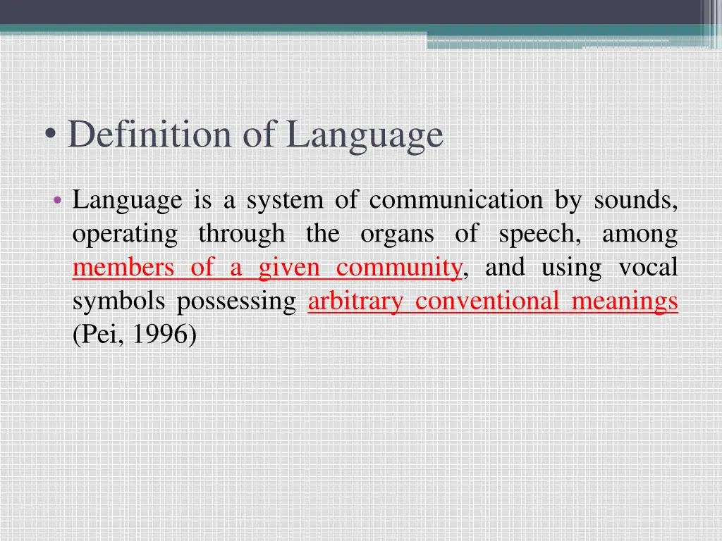 definition of language