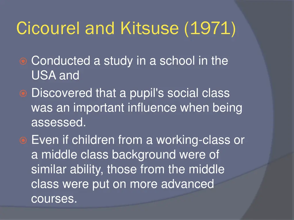 cicourel and kitsuse 1971