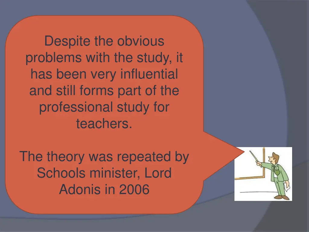 despite the obvious problems with the study