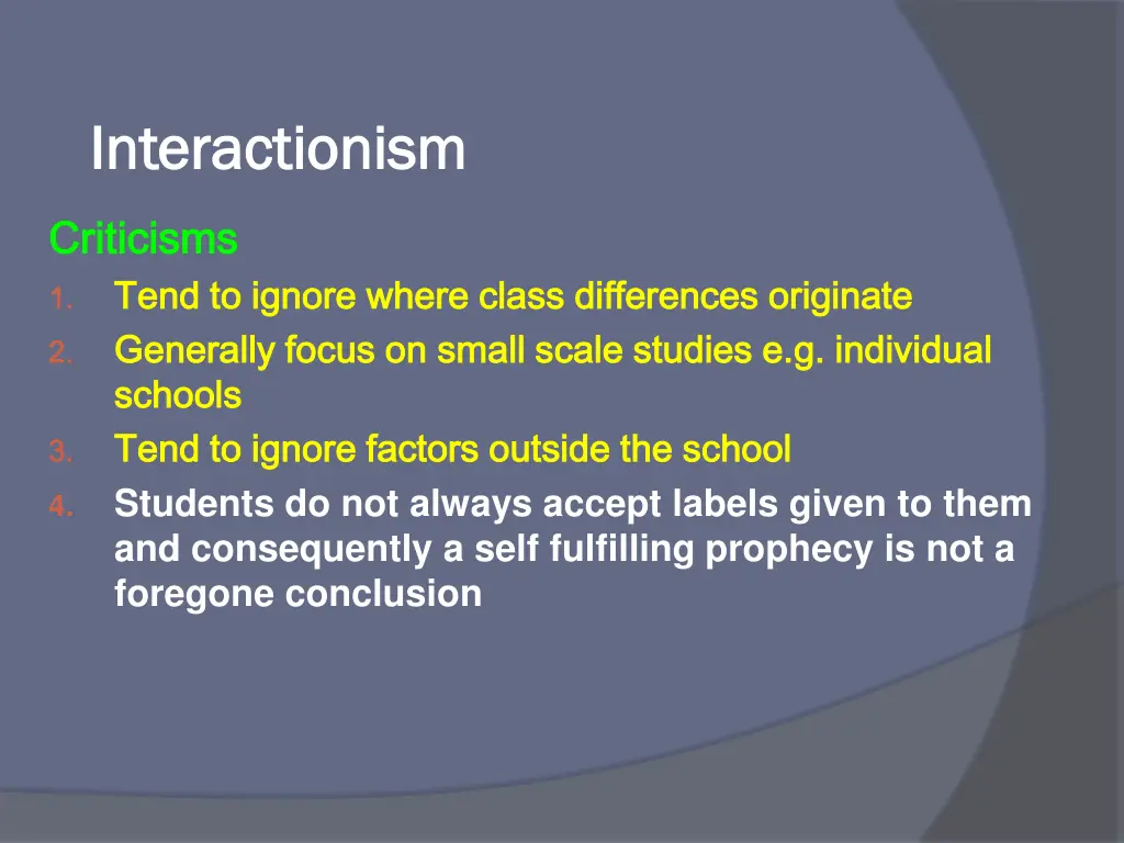 interactionism interactionism