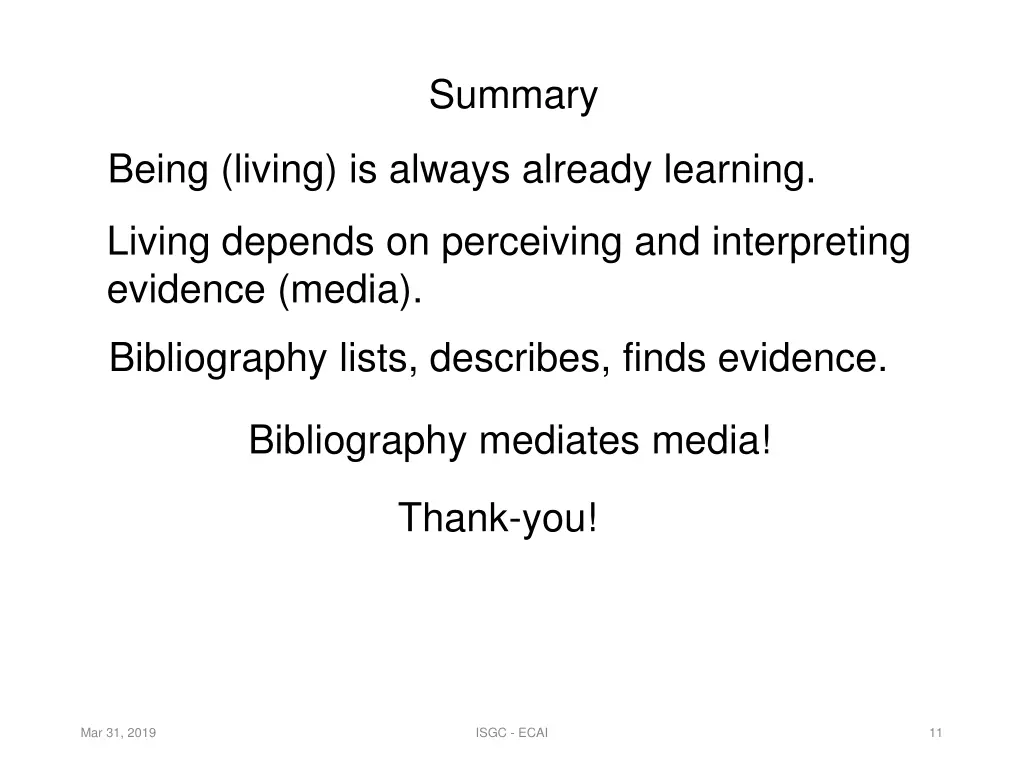 summary