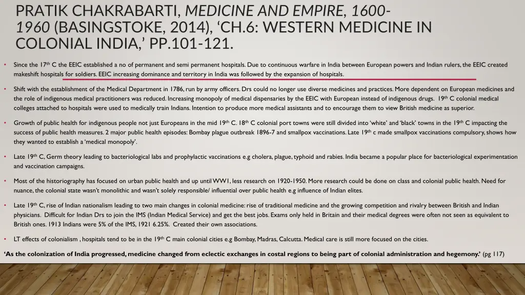pratik chakrabarti medicine and empire 1600 1960