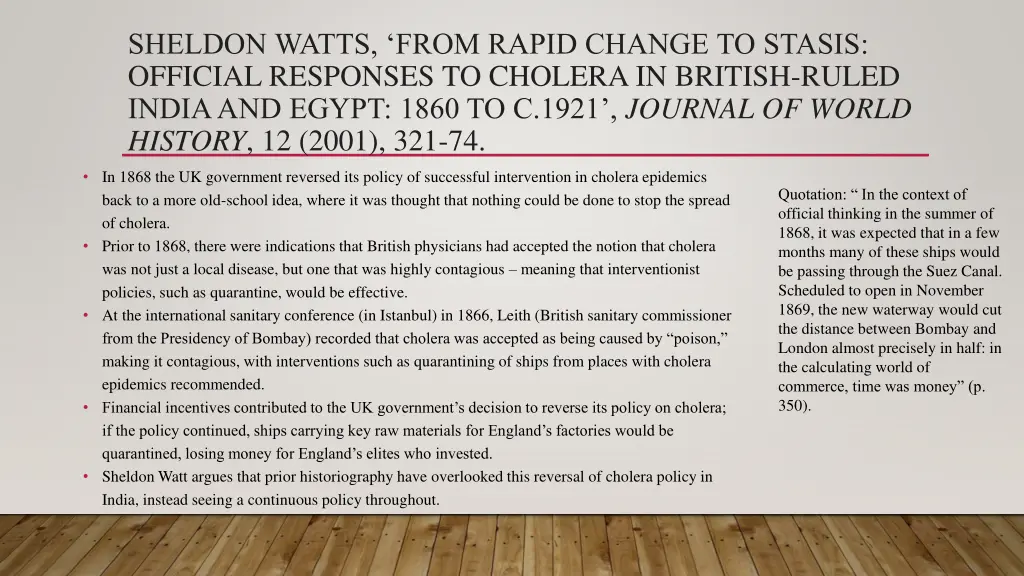 sheldon watts from rapid change to stasis