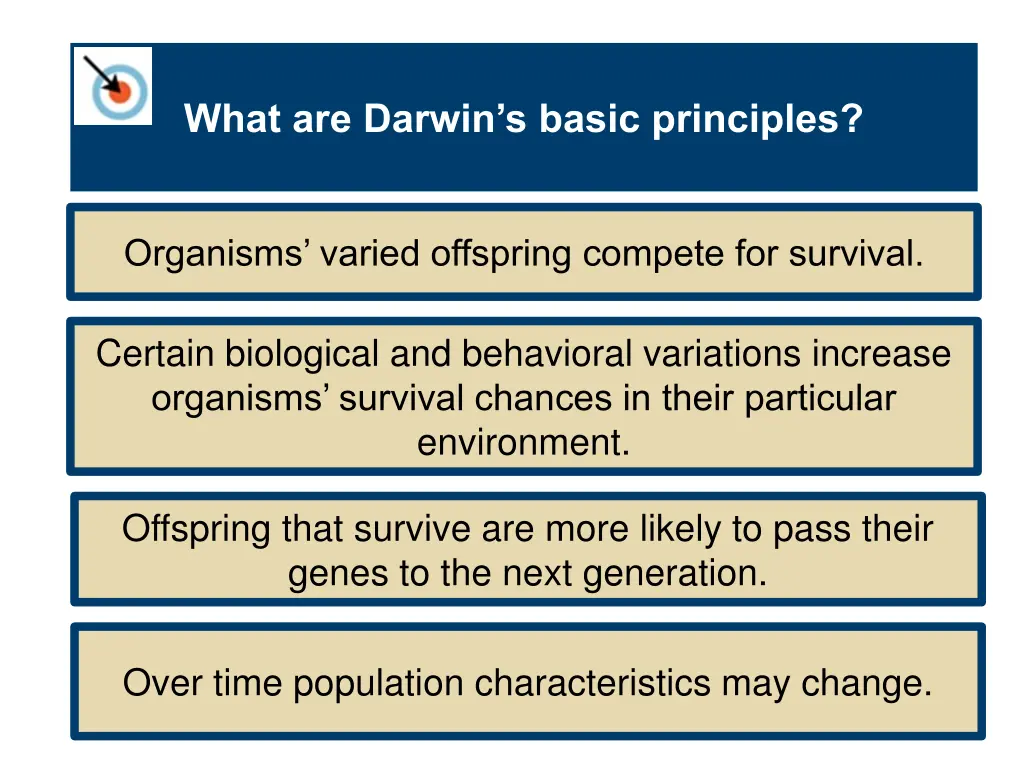 what are darwin s basic principles