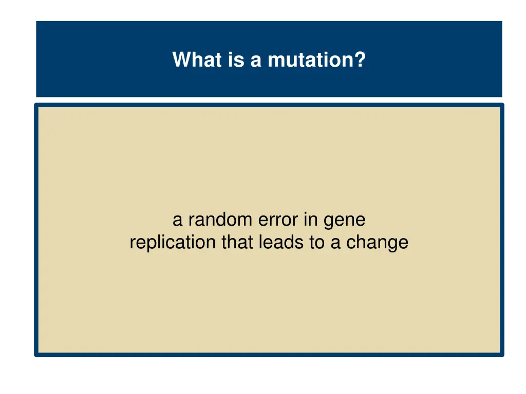 what is a mutation