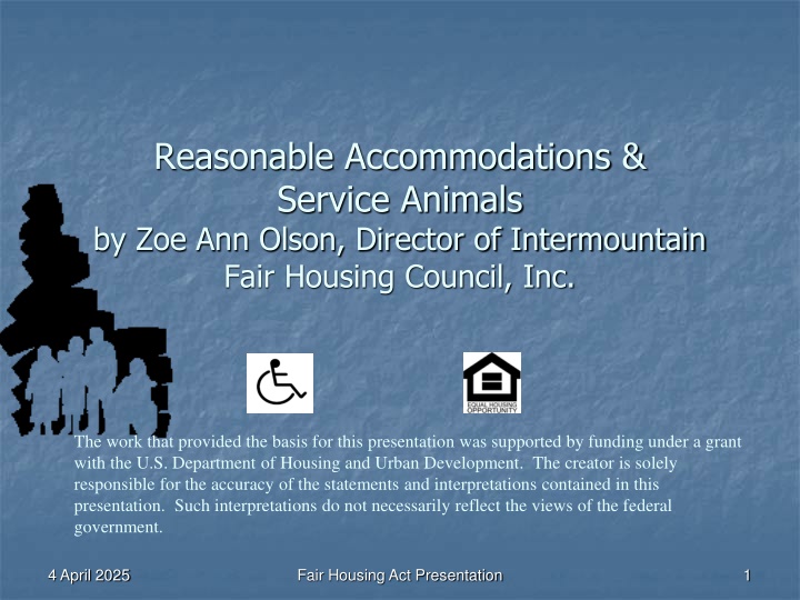 reasonable accommodations service animals