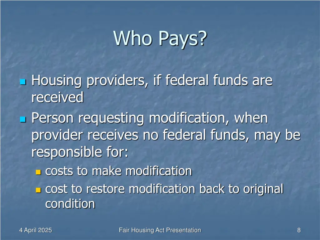 who pays
