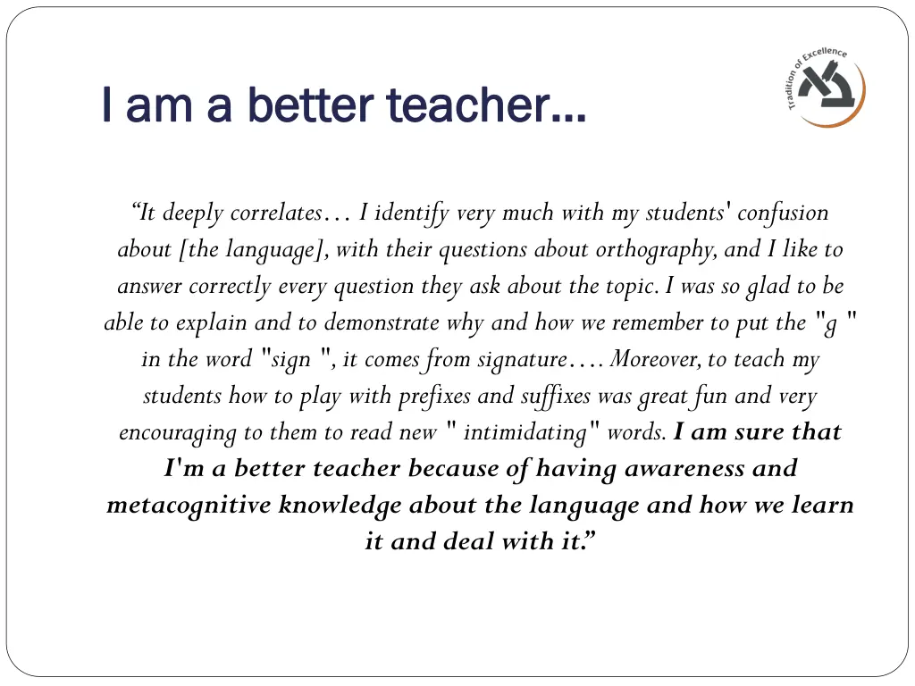 i am a better teacher i am a better teacher