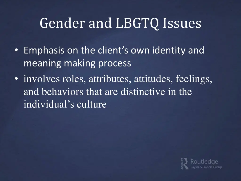 gender and lbgtq issues