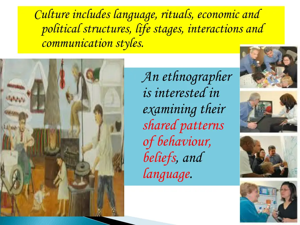 culture includes language rituals economic