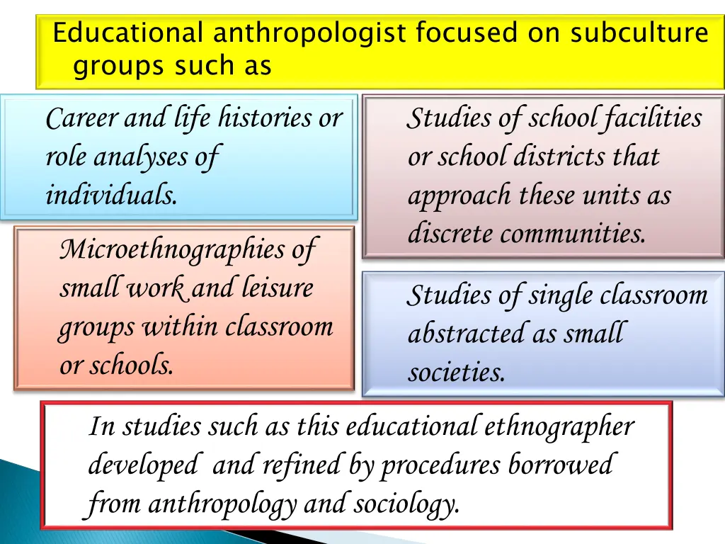 educational anthropologist focused on subculture