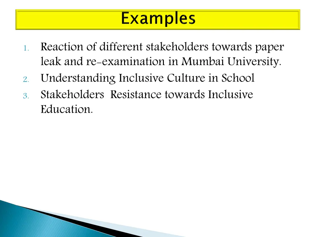 reaction of different stakeholders towards paper