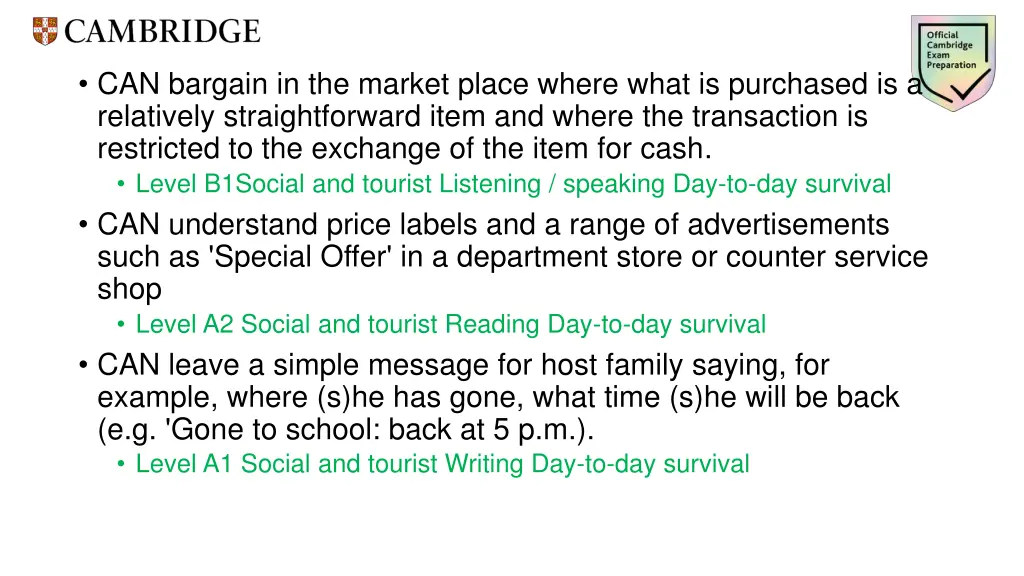 can bargain in the market place where what
