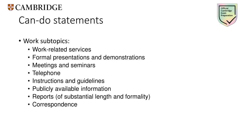 can do statements 1