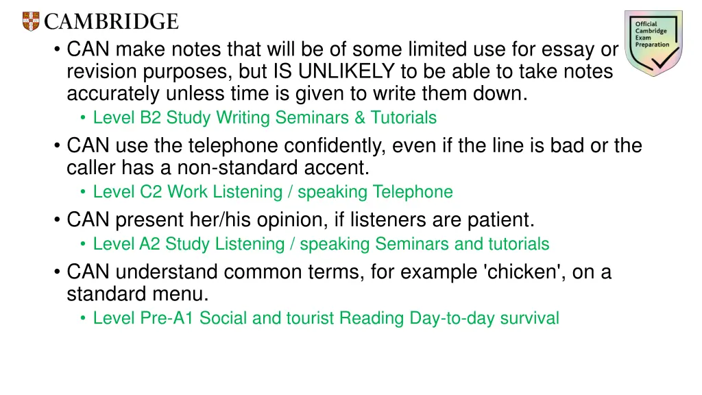 can make notes that will be of some limited