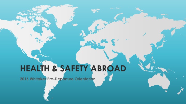 health safety abroad