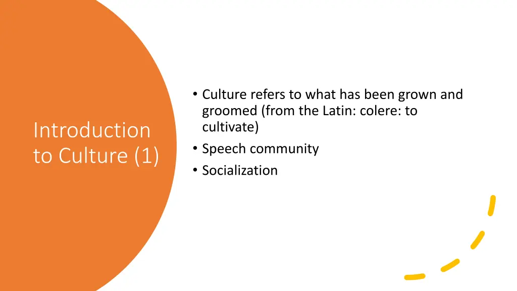 culture refers to what has been grown and groomed
