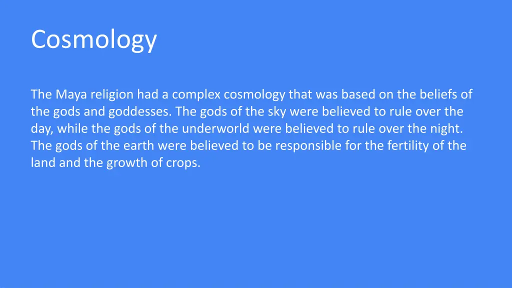 cosmology