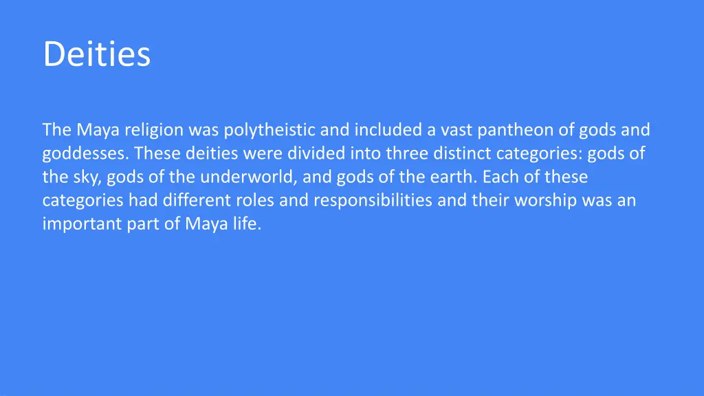 deities