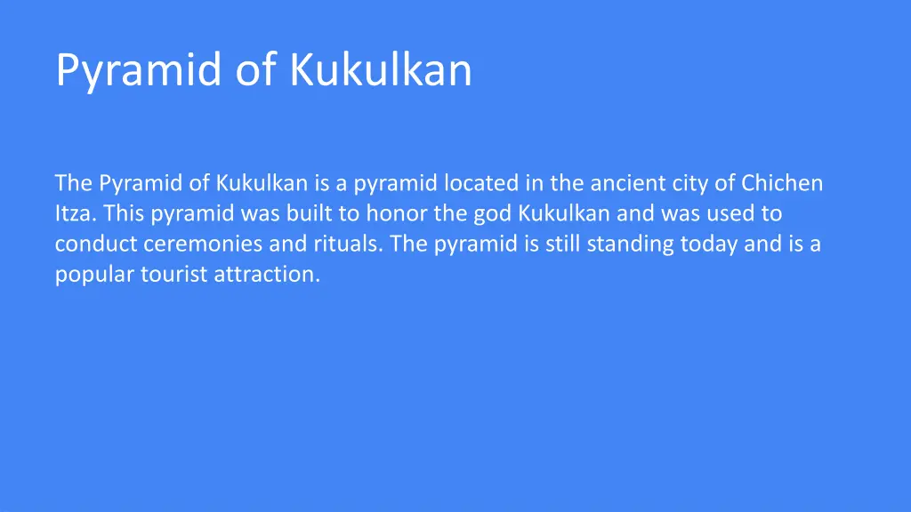 pyramid of kukulkan