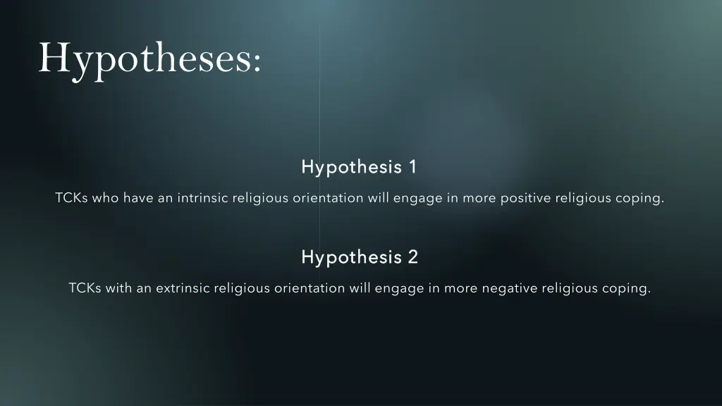 hypotheses