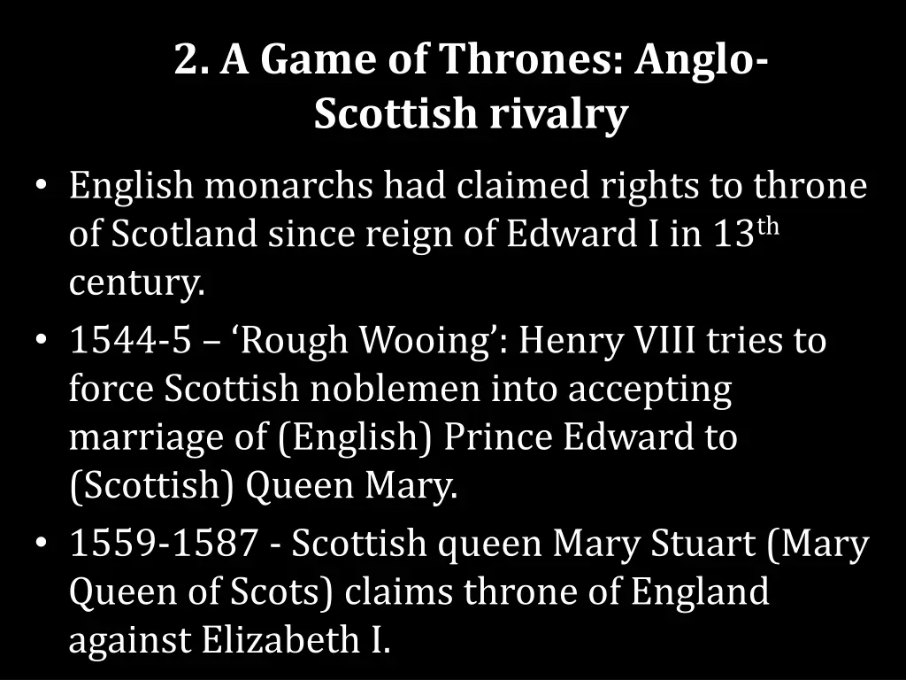 2 a game of thrones anglo scottish rivalry