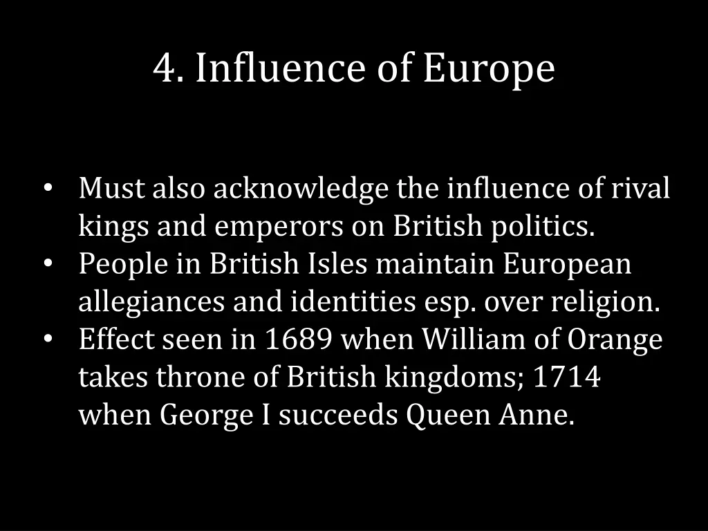 4 influence of europe