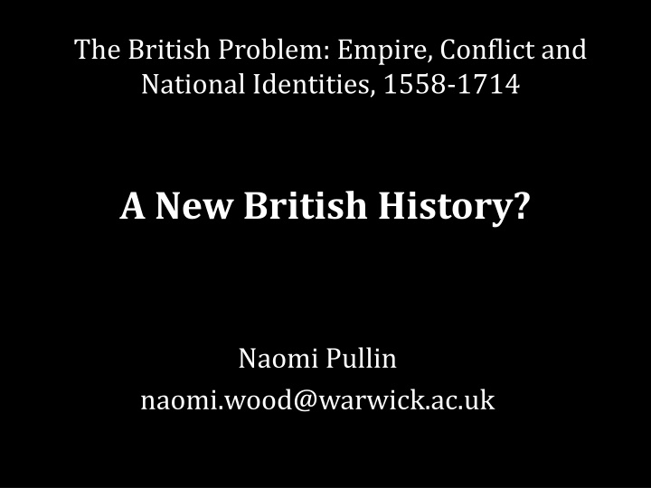 the british problem empire conflict and national