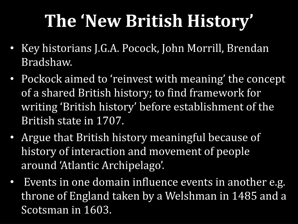 the new british history