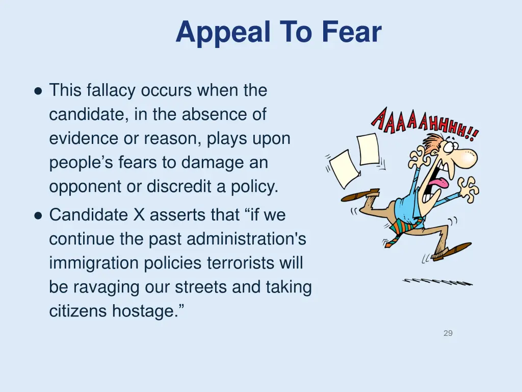 appeal to fear