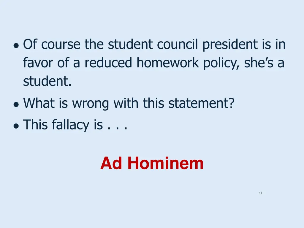 of course the student council president