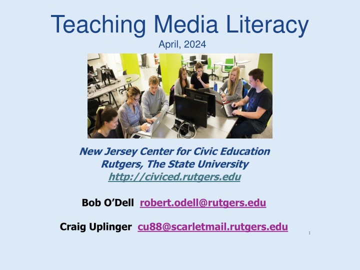 teaching media literacy april 2024