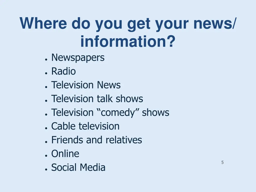 where do you get your news information newspapers