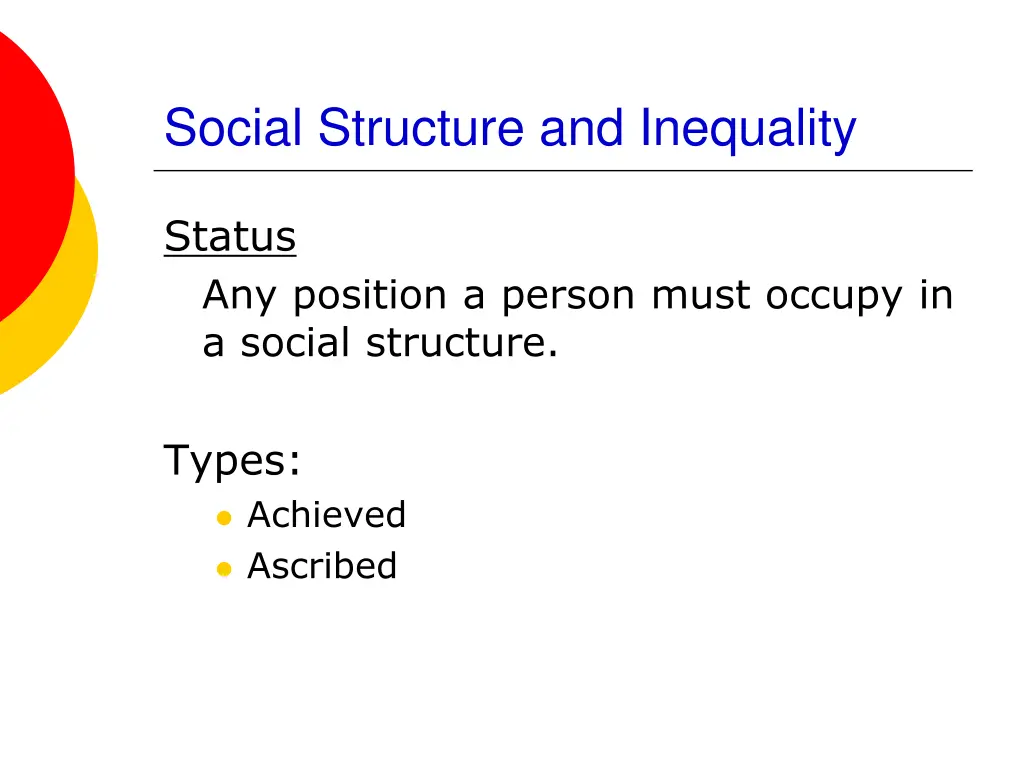 social structure and inequality 1