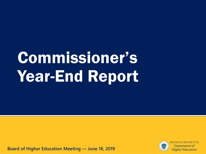 commissioner s year end report