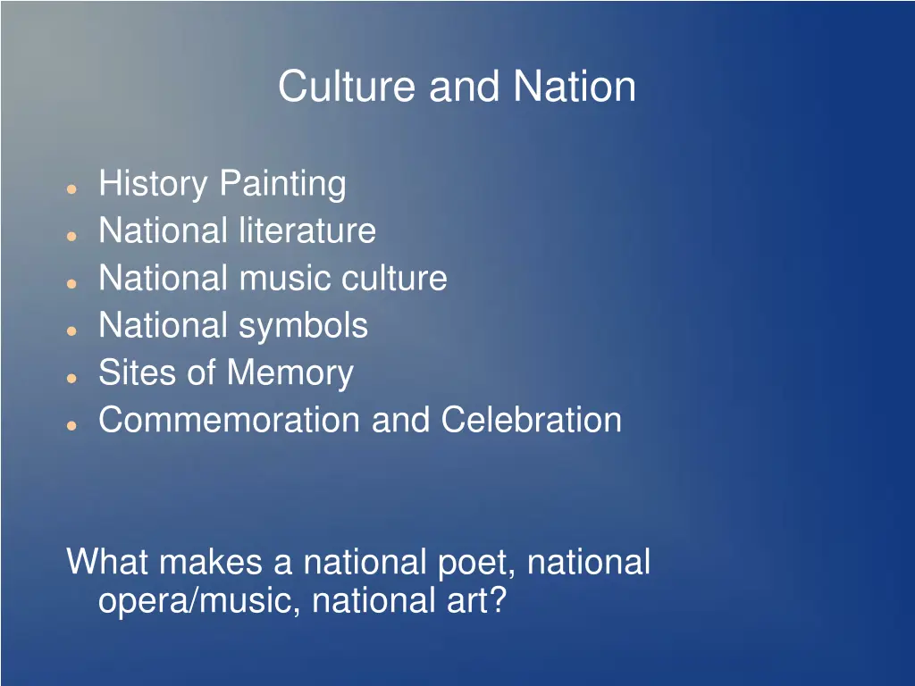culture and nation