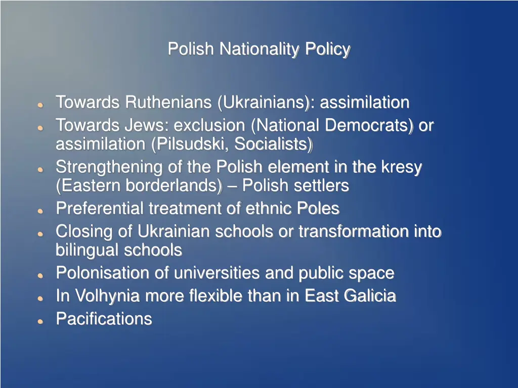 polish nationality policy
