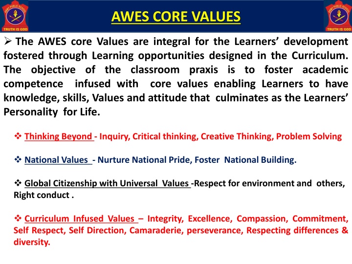 awes core values