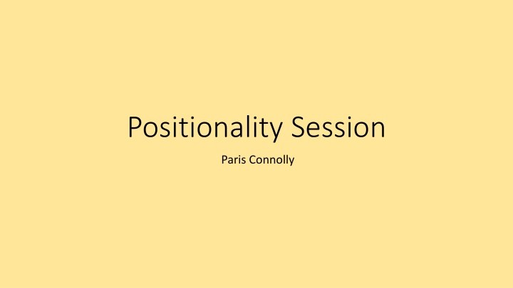 positionality session