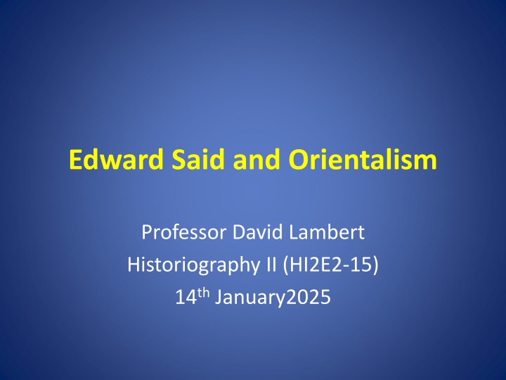 edward said and orientalism