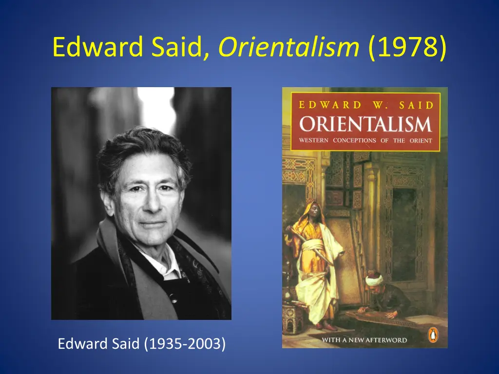 edward said orientalism 1978