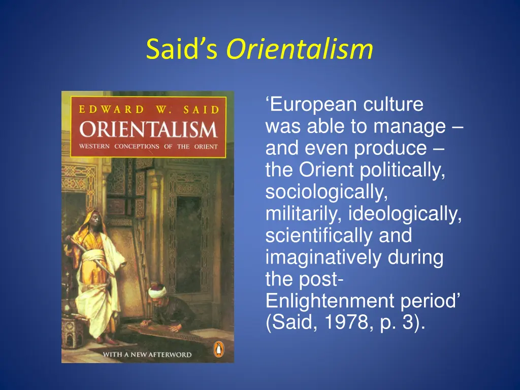 said s orientalism