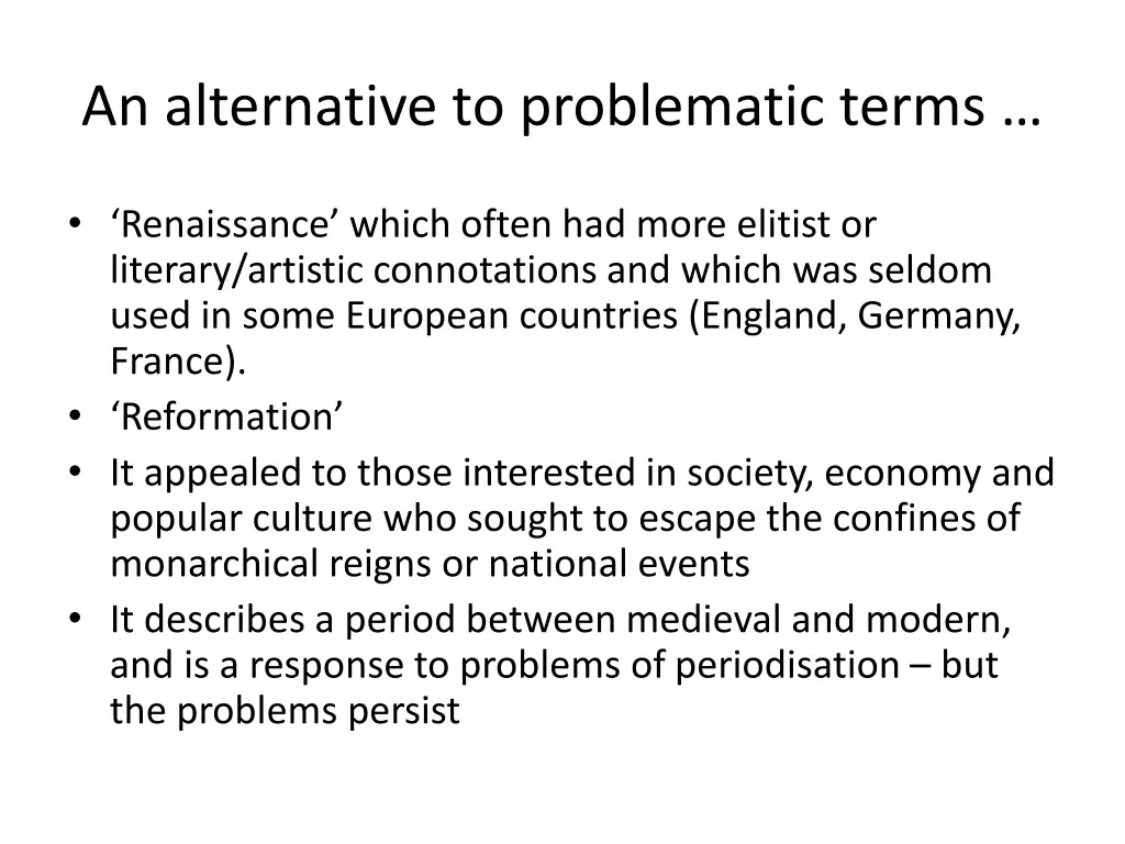 an alternative to problematic terms