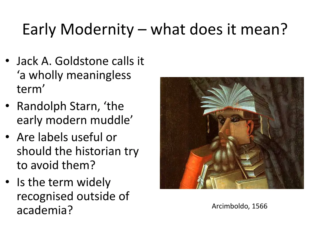 early modernity what does it mean