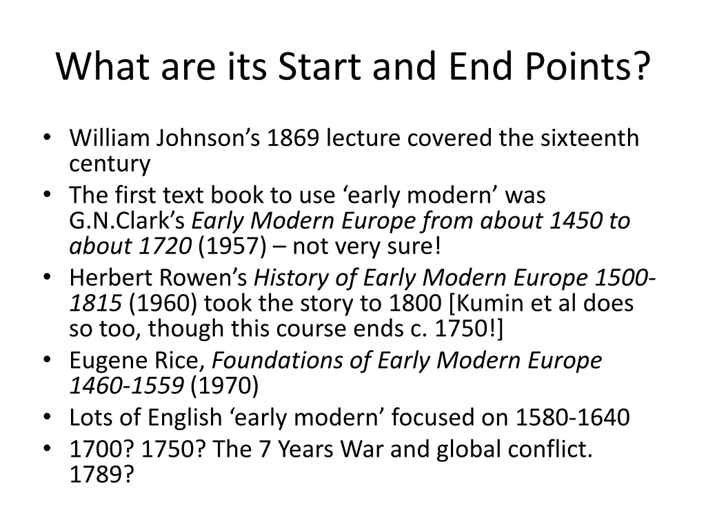 what are its start and end points
