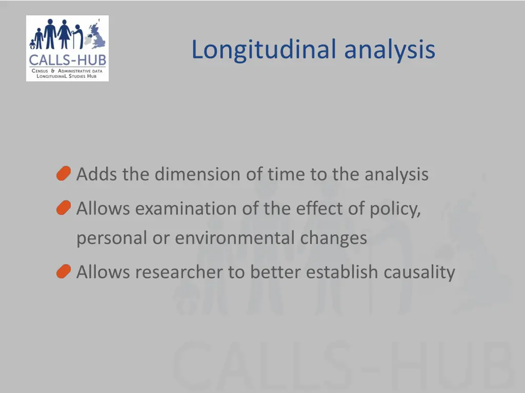 longitudinal analysis
